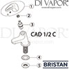 Bristan Cadet Basin Taps Spares